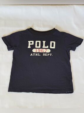 Polo by Ralph Lauren Navy Graphic '1967' Kids Short Sleeve Tee